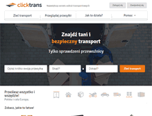 Tablet Screenshot of clicktrans.pl
